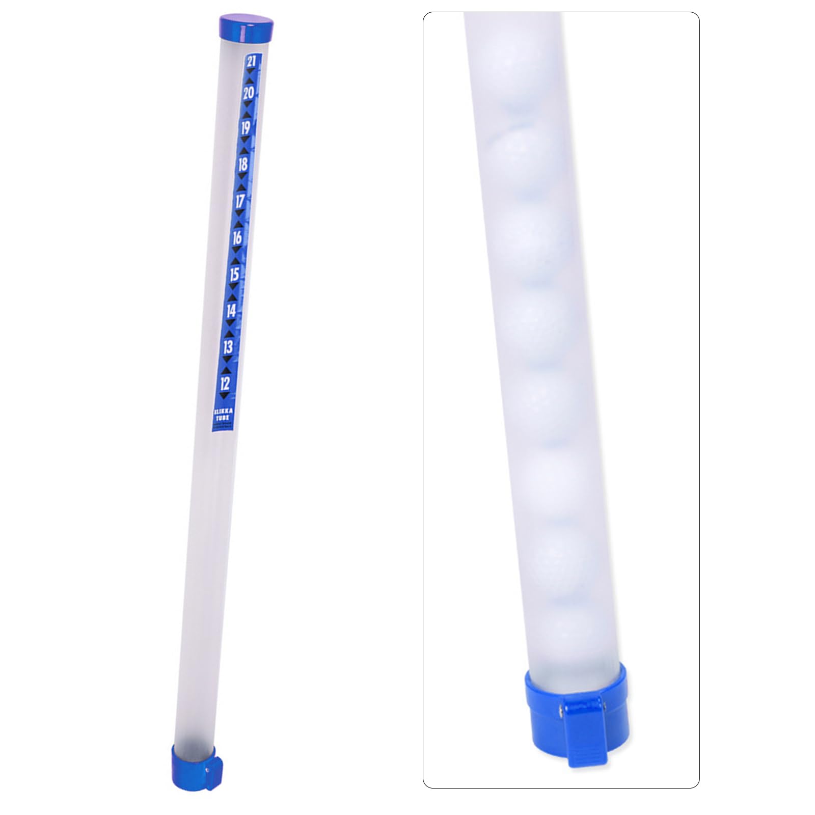 Tubo recogedor de pelotas de golf transparente para recoger pelotas de golf, herramienta para recoger pelotas de golf