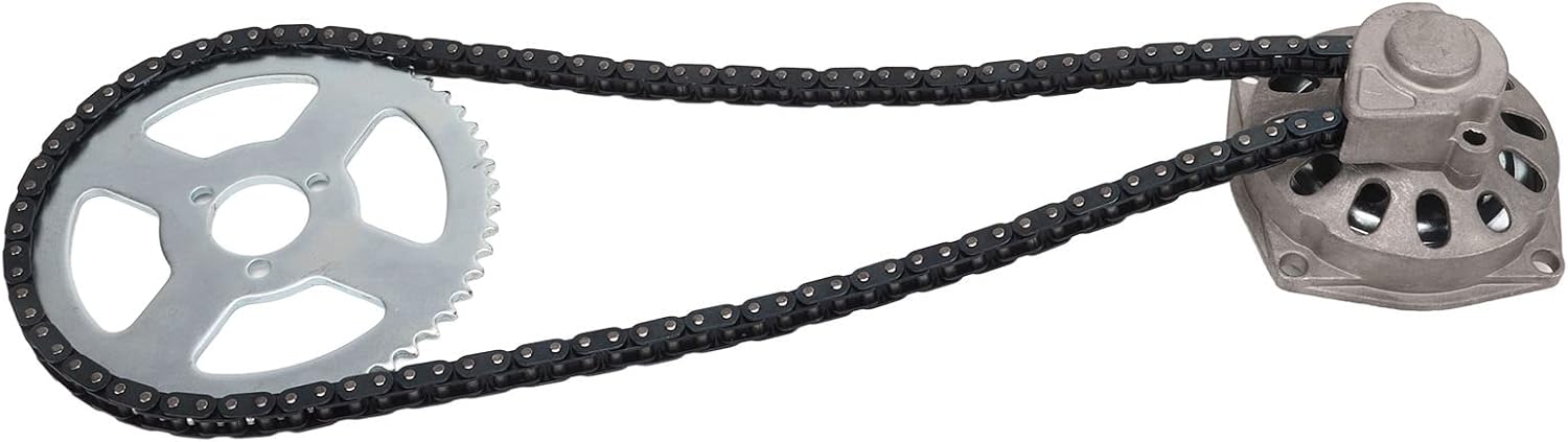 6T Gear Box Clutch Drum Bell Housing with 54 Teeth T8F Chain Sprocket for 43cc 49cc PIT Quad Dirt Bike ATV, High - Strength Metal Clutch Kit for Stable Transmission