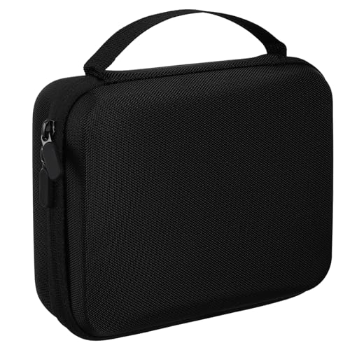 HEMOTON EVA Shell Yoyo Ball Storage Bag, Professional Yoyo Case with Dual Zipper, Yo-Yo Carry Bag with Handle for Outdoor Equipment Protective Bag, 6 Yoyo Storage Holes (Black)