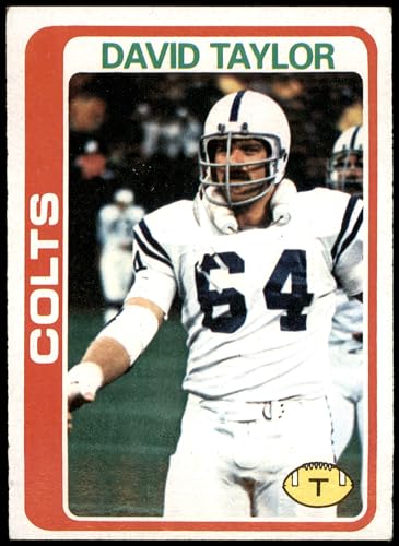 1978 Topps #261 David Taylor Baltimore Colts (Football Card) VG/EX Colts Catawba