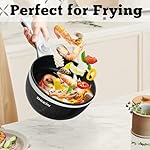 DEZIN Hot Pot Electric Upgraded, Non-Stick Sauté Pan, Rapid Noodles Electric Pot, 1.5L Mini Portable Hot Pot for Steak, Egg, Fried Rice, Ramen, Oatmeal, Soup with Power Adjustment - Image 2