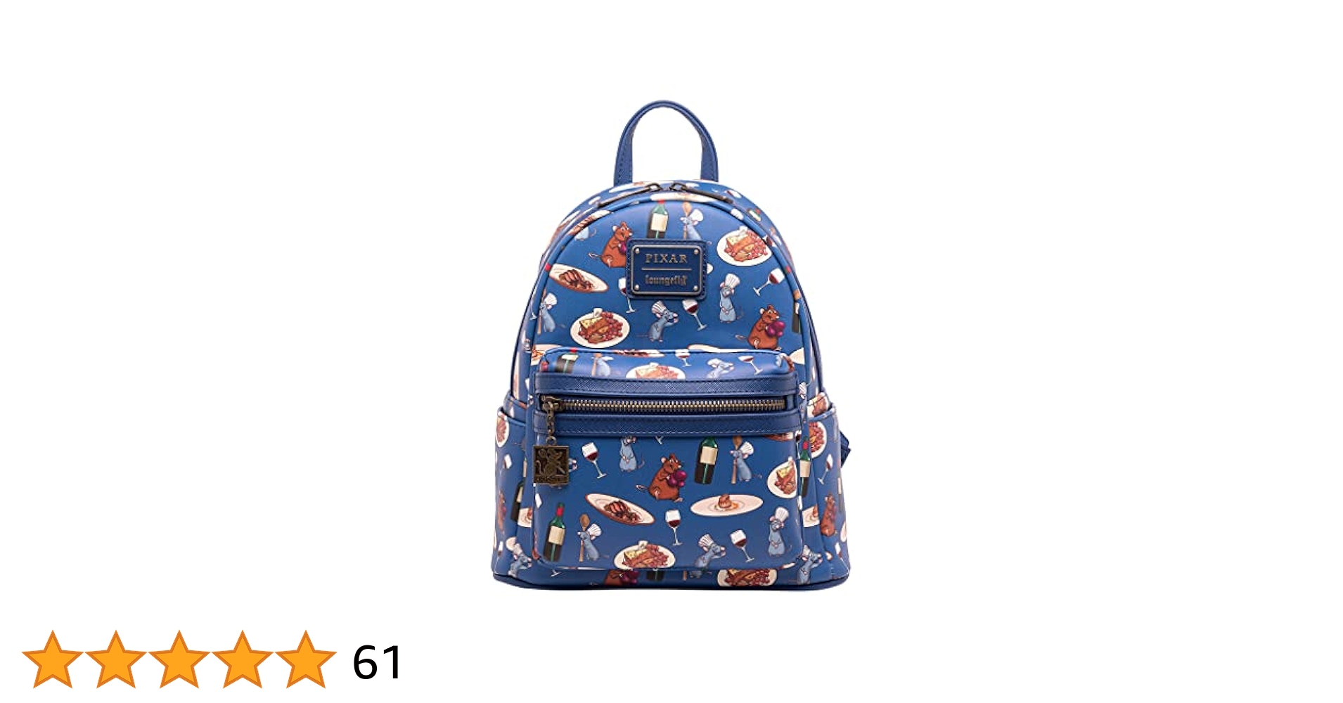 【Loungefly】レミーのおいしいレストラン 総柄 バックパック Amazon.com | Loungefly Disney Pixar Ratatouille Remy and