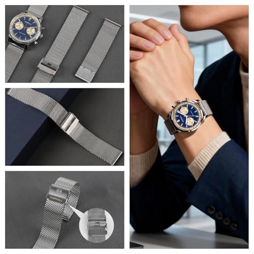 Image of TOPHILL Men Watches Automatic Mechanical Watches - Dive, GMT, Chronograph & Dress Styles | 316L Stainless Steel, Sapphire Crystal, Ceramic Bezel | 5ATM-300M Waterproof with Super Luminous | Classic Business & Sport Casual