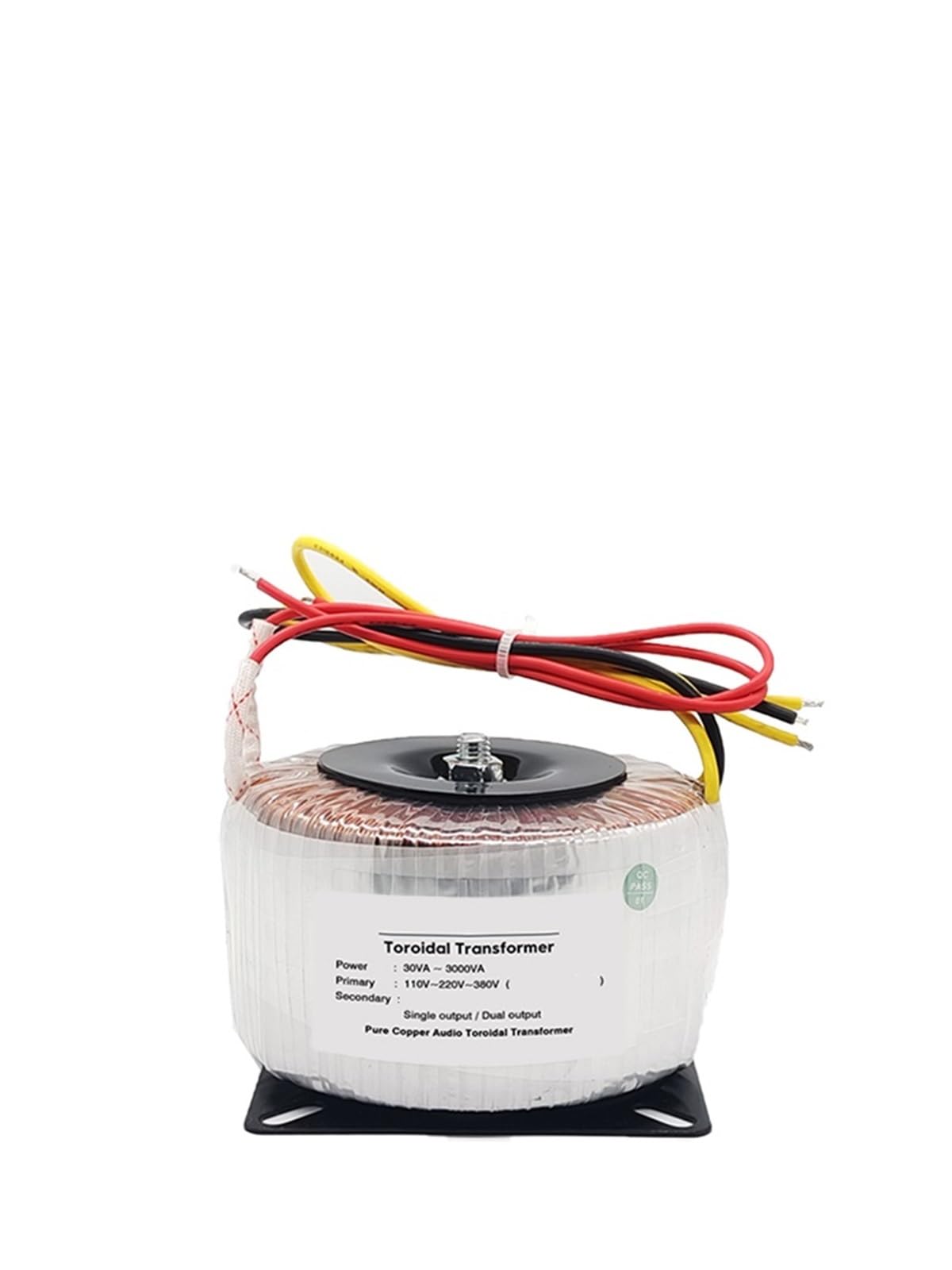 Transformador toroidal de 800 W, salida única, 9 V, 12 V, 15 V, 18 V, 24 V, cable de cobre puro, entrada de amplificador de audio, 220 V, 110 V, núcleo de anillo, 1 unidad(Input 220V,9V)