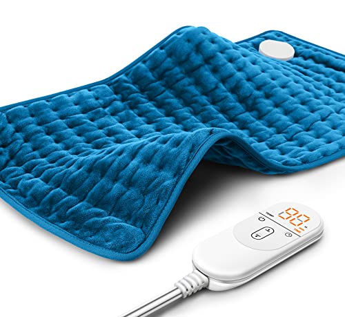 Heating Pad For Back Pain Relief, Electric Heating Pads For Cramps/Abdomen/Waist/Shoulder With 6 Heat Settings And Auto-Off, Moist/Dry Heat Pad, Christmas Gifts For Women Men Mom Dad, 12" X 24" #TOP20