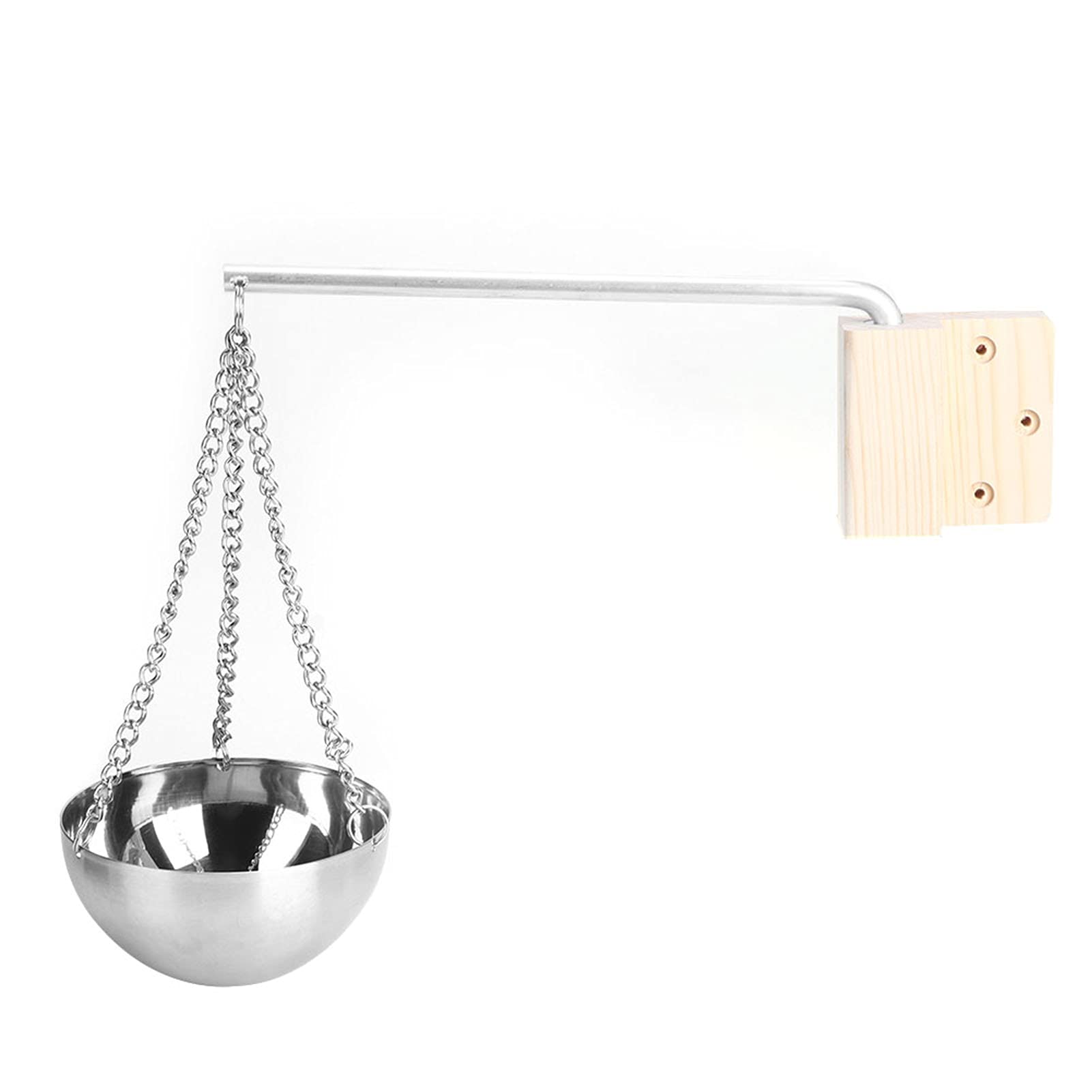 Accessori per la Stanza della Sauna della Ciotola Dell'olio Essenziale della Tazza Dell' della Sauna Dell'acciaio Inossidabile con il Braccio Oscillante per la Stanza della Sauna