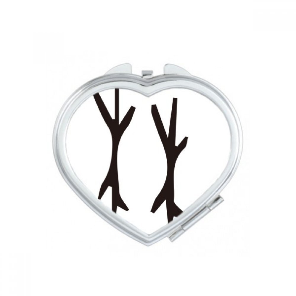 Miroir de maquillage compact portable pour retouches en voyage et sorties