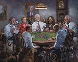 Peck & Gartner Jon McNaughton Democrats Playing Poker Bernie Sanders, Joe Biden Elizabeth Art Print 14 x 11