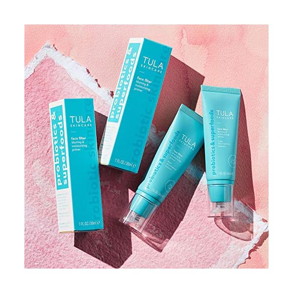 TULA-Skin-Care-Face-Filter-Blurring-and-Moisturizing-Primer-Smoothing-Face-Primer-Evens-the-Appearance-of-Skin-Tone-Redness-Hydrates-Improves-Makeup-Wear-1-fl-oz TULA Skin Care Face Filter Blurring and Moisturizing Primer - Evens the Appearance of Skin Tone & Redness, Hydrates & Improves Makeup Wear