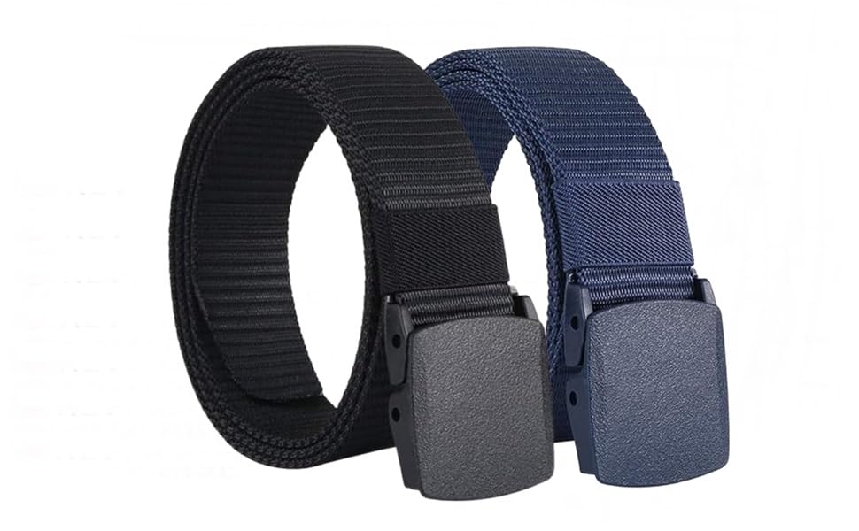 Nylon Fabric Belt for Men | Formal/Casual/Green-image-47