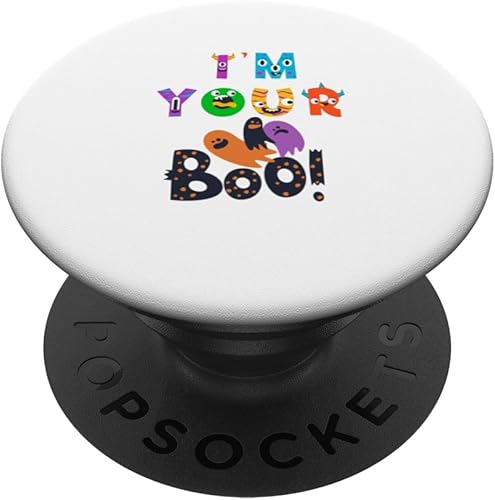 I'm Your Boo - Monster Letters - Ghost - Happy Halloween PopSockets Swappable PopGrip