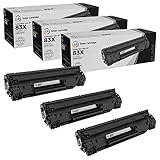 LD Compatible Toner Cartridge Printer Replacement for HP 83X CF283X High Yield (Black, 3-Pack)