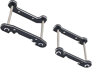 UGPLM RC Car Swing Arm Reinforcement, RC Swing Arm Reinforcement Parts, Metal Reinforced Swing Arm for Wltoys 124016 124017 1/12 Model Car, Black