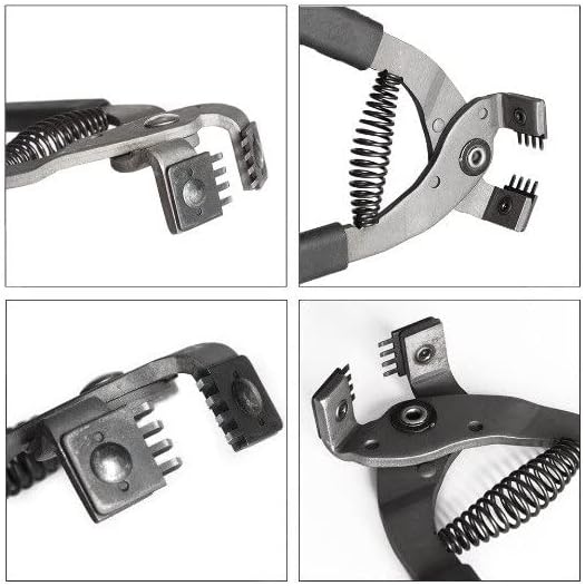 Leahter Stitching Hole Punchs Plier Clamp Cutter Hogard Diamond Cut Punch Leather Punch Tool 4mm Pitch 2/4 Prong - (Color: 4 prong)
