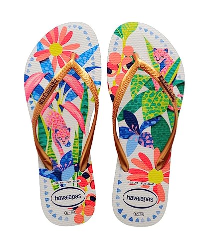 Chinelo Branco/Azul Slim Tropical Havaianas Womens n° 39/40
