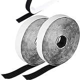 5M 面ファスナー 両面テープ マジックバンド 結束テープ 接着ベルクロ 強粘着裏糊付 マジックテープ オスメスセット DIY用 業務用 家庭用 工業用 産業・研究開発用品 黒 ／白 幅 20MM 【 ジェネリーク】