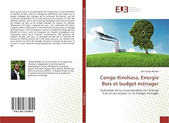 Congo Kinshasa, Energie Bois et budget ménager: Evaluation de la consommation de l’énergie bois et son impact sur le budget ménager