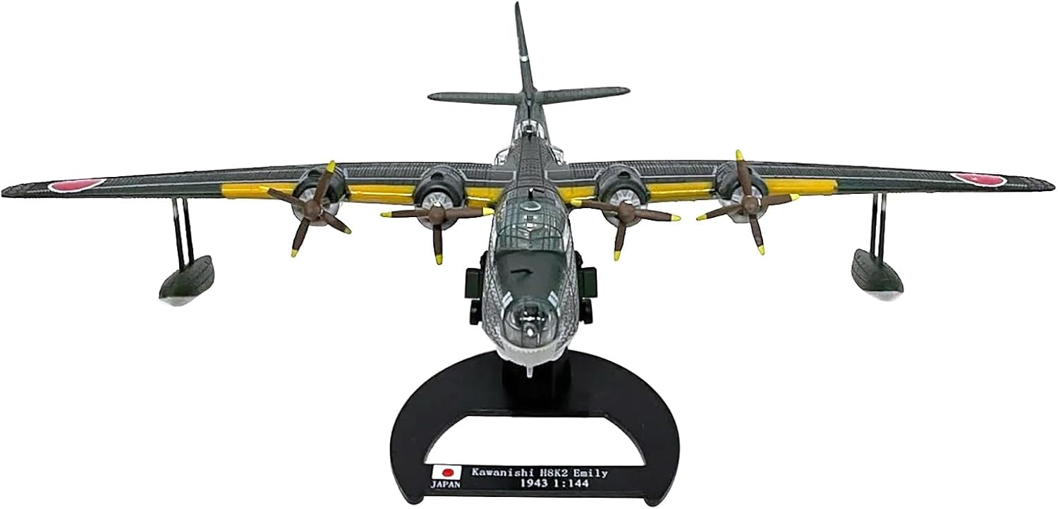 1:144 WWII Japanese Navy IJNAS Kawanishi H8K2 Emily Flying Boat Aircraft Fighter Model Simulation Aviation Aircraft Modelfor Collection and Gift US
