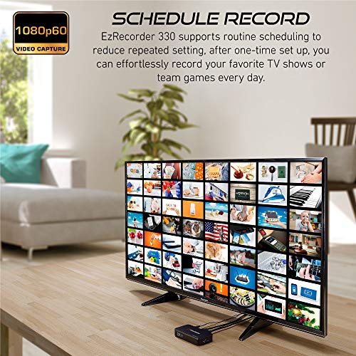 AVerMedia EZRecorder 330,4K Pass-Through & 1080p Record, HDMI Recorder, PVR, DVR, Schedule Recording, IR Blaster, Edit Without PC, Easy... - Image 6