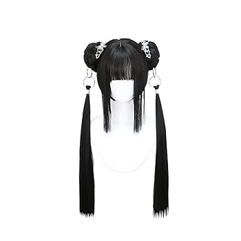 Amazon.co.jp: ツイン団子 コスプレウィッグ チャイナ風 中華風