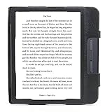 Duragadget - Funda de piel para lector digital Kobo by Fnac Kobo Libra H2O, a medida, color negro