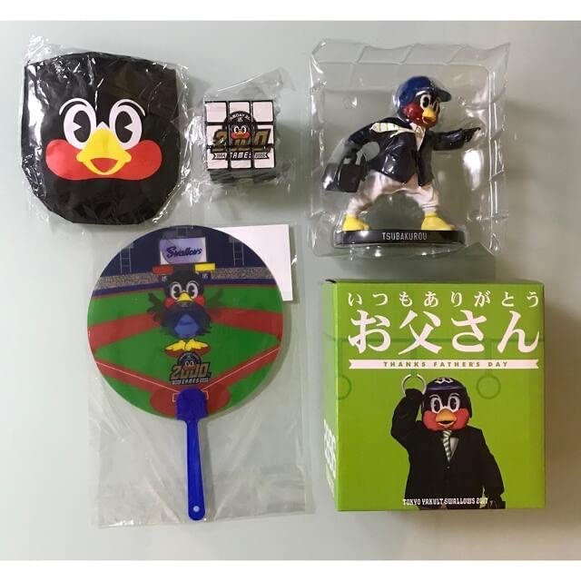 ヤクルトスワローズボブルヘッドフィギュアつば九郎4点セット