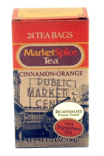 MarketSpice Tea, Cinnamon - Orange Decaffeinated, 24 Count Pack