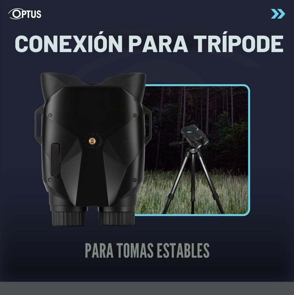 Optus FHD BinoVision Visor Nocturno Binocular Digital con Zoom de 8X