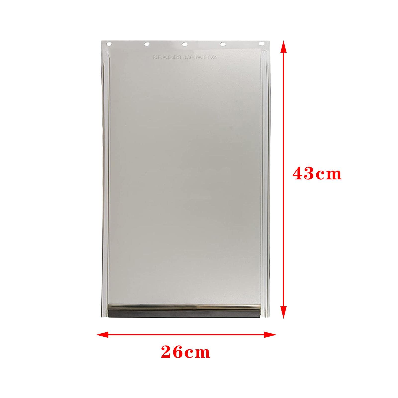 Sharplace Gattaiola Sportello di Ricambio per Porta Basculante Passaggio per Animali in TPU Durevole E Resistente alle Intemperie Adatto per Porte, 5 Fori