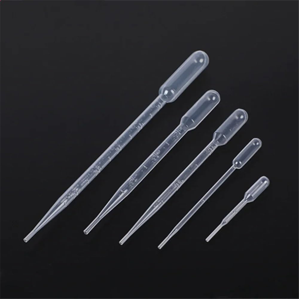 Cristalería de Laboratorio Pipetas de plástico for transferencia de líquidos, 100 unidades, 500 unidades, 1 ml, 2 ml, 3 ml, 3 ml-L, 5 ml, 10 ml, for experimentos.(3ml-L 500pcs)