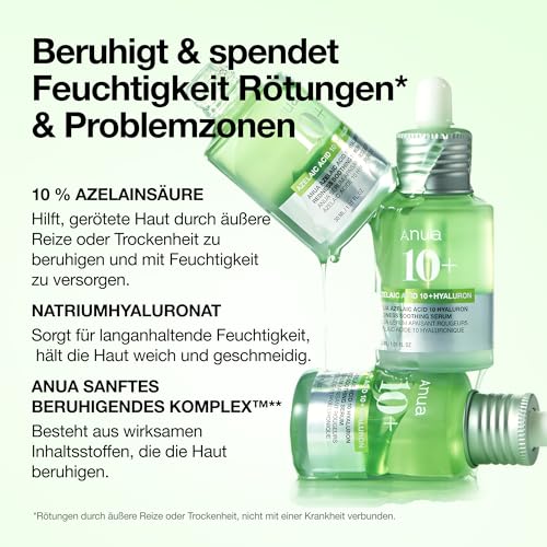 Anua Azelaic Acid 10 Hyaluron Redness Soothing Serum, 1.01oz – Ansicht 4
