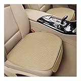 AICEL Car Seat Covers Cushion Pad, 2PCS Auto Front Seat Protector Mat, Breathable Anti-Slip Comfortable for Office and Home, Vehicle Winter Summer Accessories Fit Most Truck, SUV, Van (Beige)