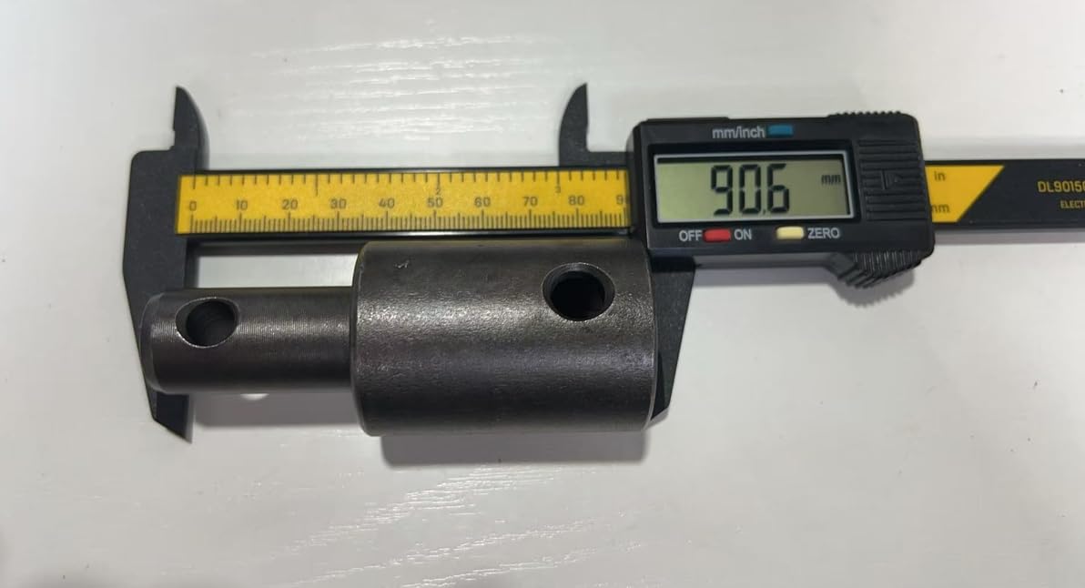 Universal Earth Auger Adapter 7/8″ Female to 3/4″ Male Compatible with Earth Power Drill Bits with Guide Pin (Earth Drill Used)