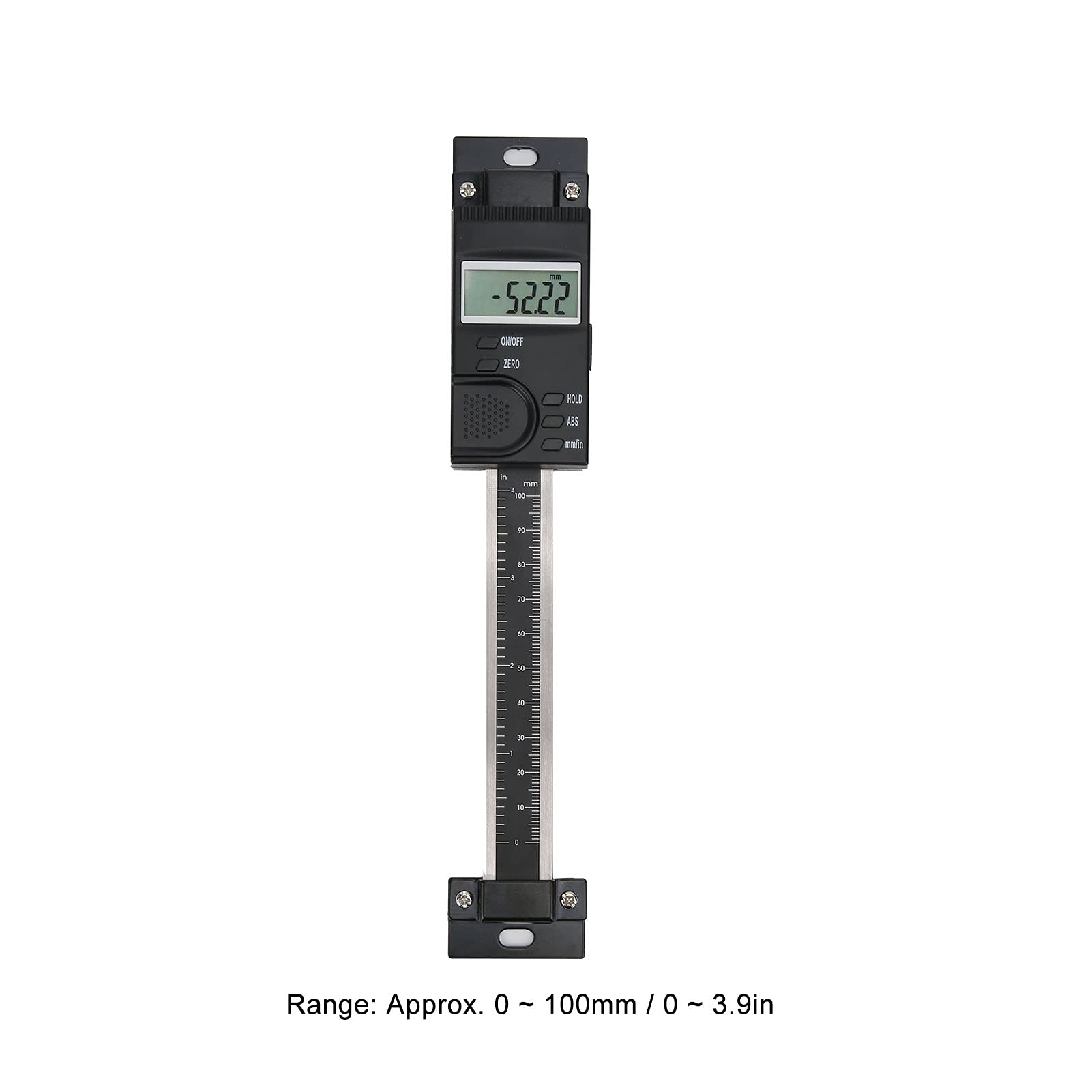 100 mm pionowy odczyt cyfrowy LCD waga liniowa, linijka ze stopu aluminium wysoka dokładność 0,01 do tokarki przemysłowej, wspornika montażowego i portu zdalnego wyświetlacza