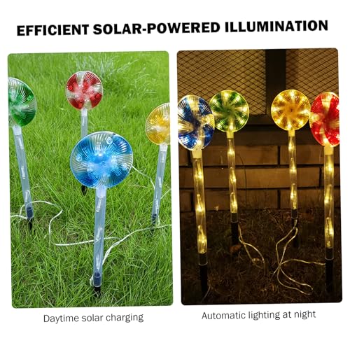 Luces de camino de Navidad con estaca solar de caramelo y LED brillante 3