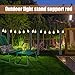 Glow Yard Poles – Lawn Light Mount, Outdoor Lighting Holder | Durable Patio Light Pole For Garden Decoration, Backyard Metal Lighting Stand For Lawn Parties, Driveway Events, Outdoor Corners