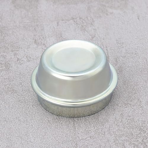 SG Store 2 Stück 40 Mm Staubkappe für Radnaben Fettabdeckung für Anhängerräder Kaltgewalzte Platte Verzinkt Passend für Anhängernaben mit Einem Innendurchmesser von 40 Mm Silberfarben