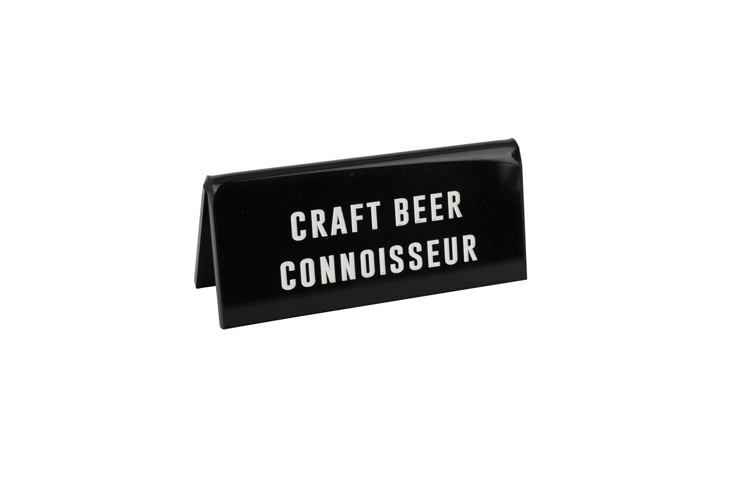 CGB Giftware | 'Craft Beer Connoisseur' Black Desk Sign | Made in the UK | GB08566