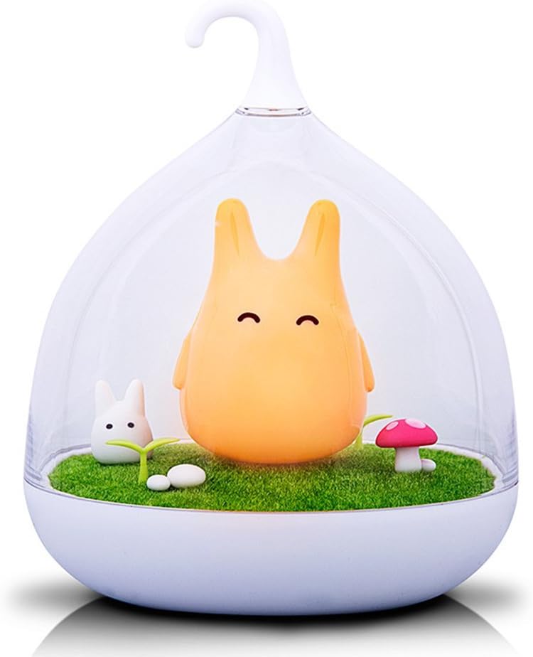 ipuis Children's Night Lights Touch Sensor Vibration Birdcage Lamp Bird Night Lights - Charging - for Kids, Baby Hand-held Design (Orange)