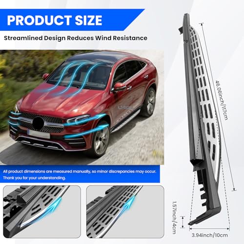 Estribos laterales para Mercedes Benz GLE Coupé 2 Pzas miniatura 4