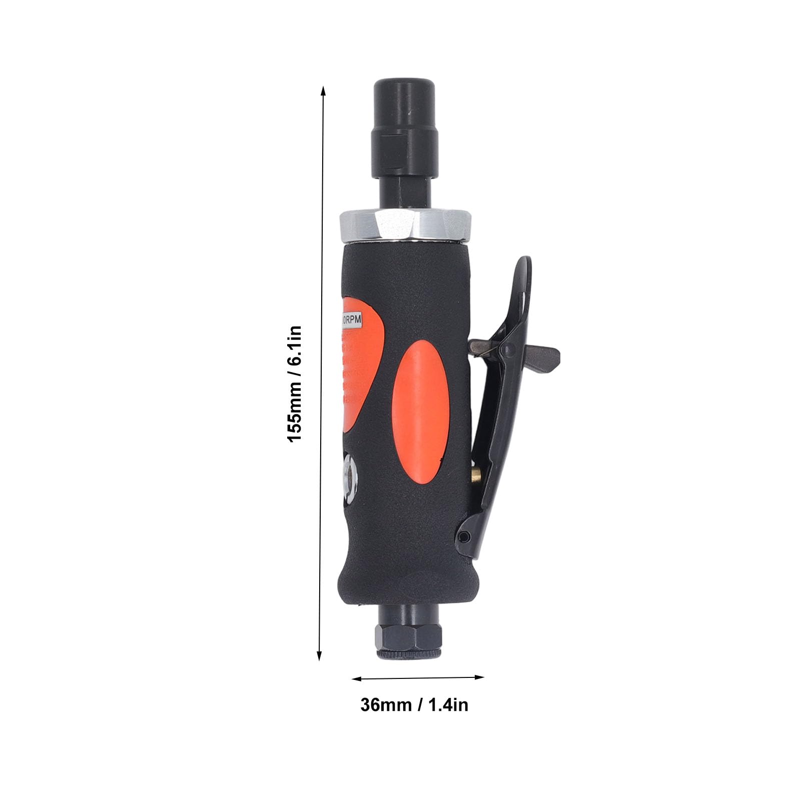 Amoladora Neumática, Amoladora Recta de Aire de 22000 RPM con Entrada de Aire de 1/4 de Pulgada, Rectificadora Neumática de Agarre Ergonómico para Pulido de Grabado de Moldes