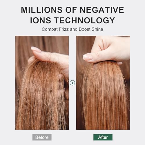 Image of Dual Voltage Travel Dryer Styler in One, 2 Inch Oval Jet Brush for Worldwide Use, 110-240V European Hair Dryer & Volumizer with Universal Adapter