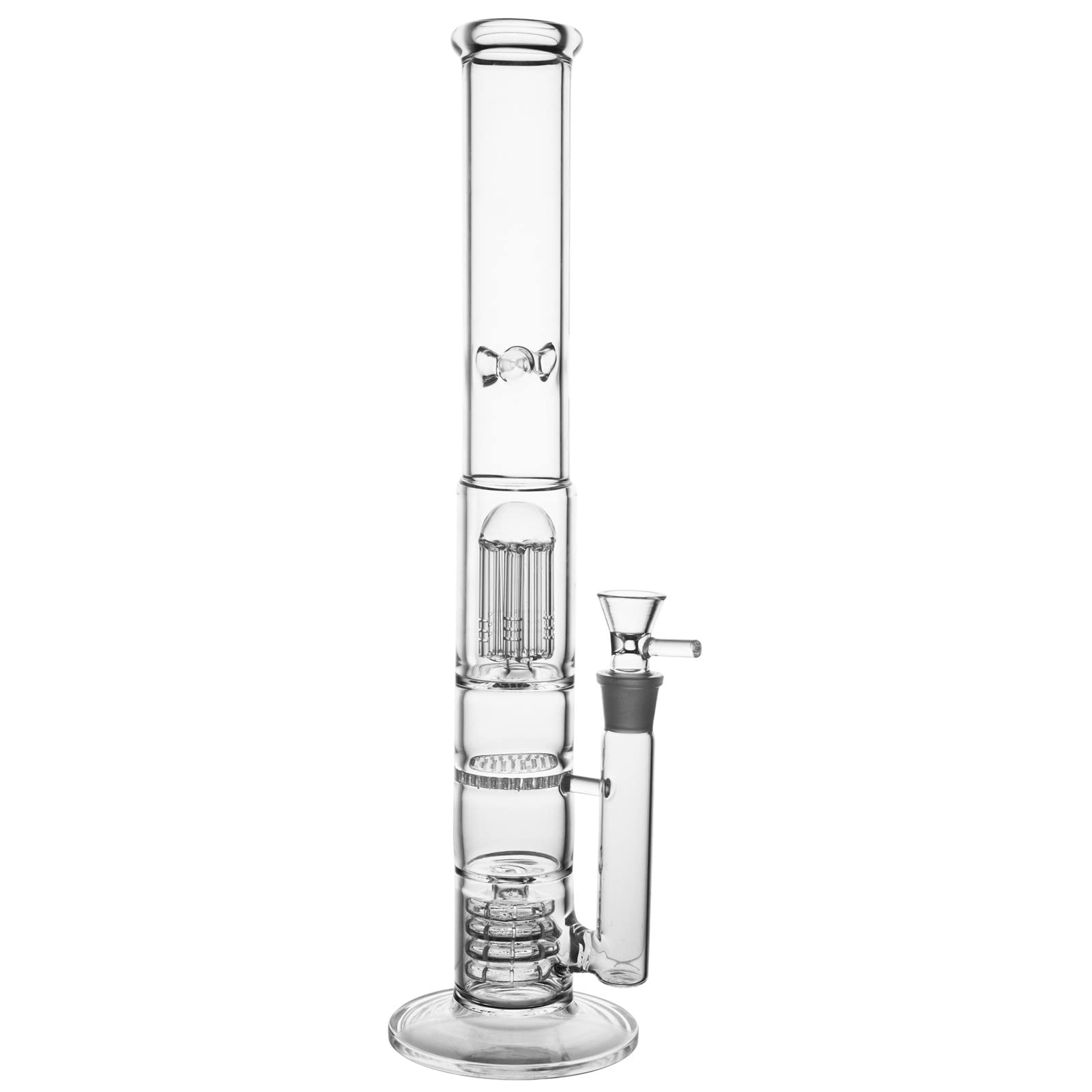 narguilé bong nouveau 17 "grand verre d'eau bong 3 gros perc clair des narguilés pétrolier commun avec 18 mm (clair)