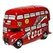 Spardose Doppeldecker-Bus "Hippie-Peace" Rot