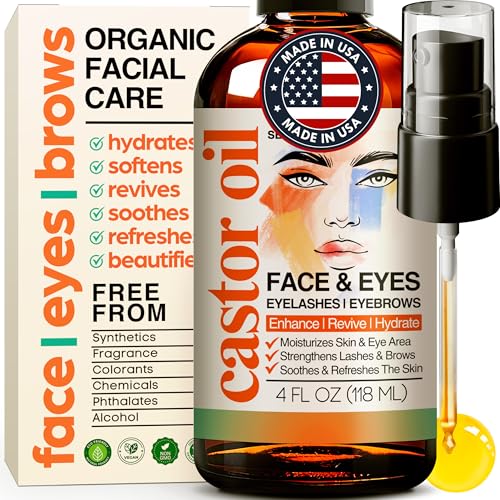 SELFWISE Organic Castor Oil For Face Moisturizer, Eyes, Eyelashes...