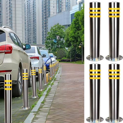 Genérico Cono de tráfico de Alta Resistencia con Base lastrada, Poste delimitador de Seguridad Vial Duradero, bolardos de Acero para estacionamientos, Barrera de Control de tráfico Ideal.