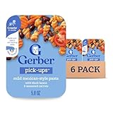Gerber Baby Food, Stage 3 Food for Babies, Toddlers, Baby Led Feeding, Finger Foods for Babies, Mexican-Stlye Pasta, 6 Pack