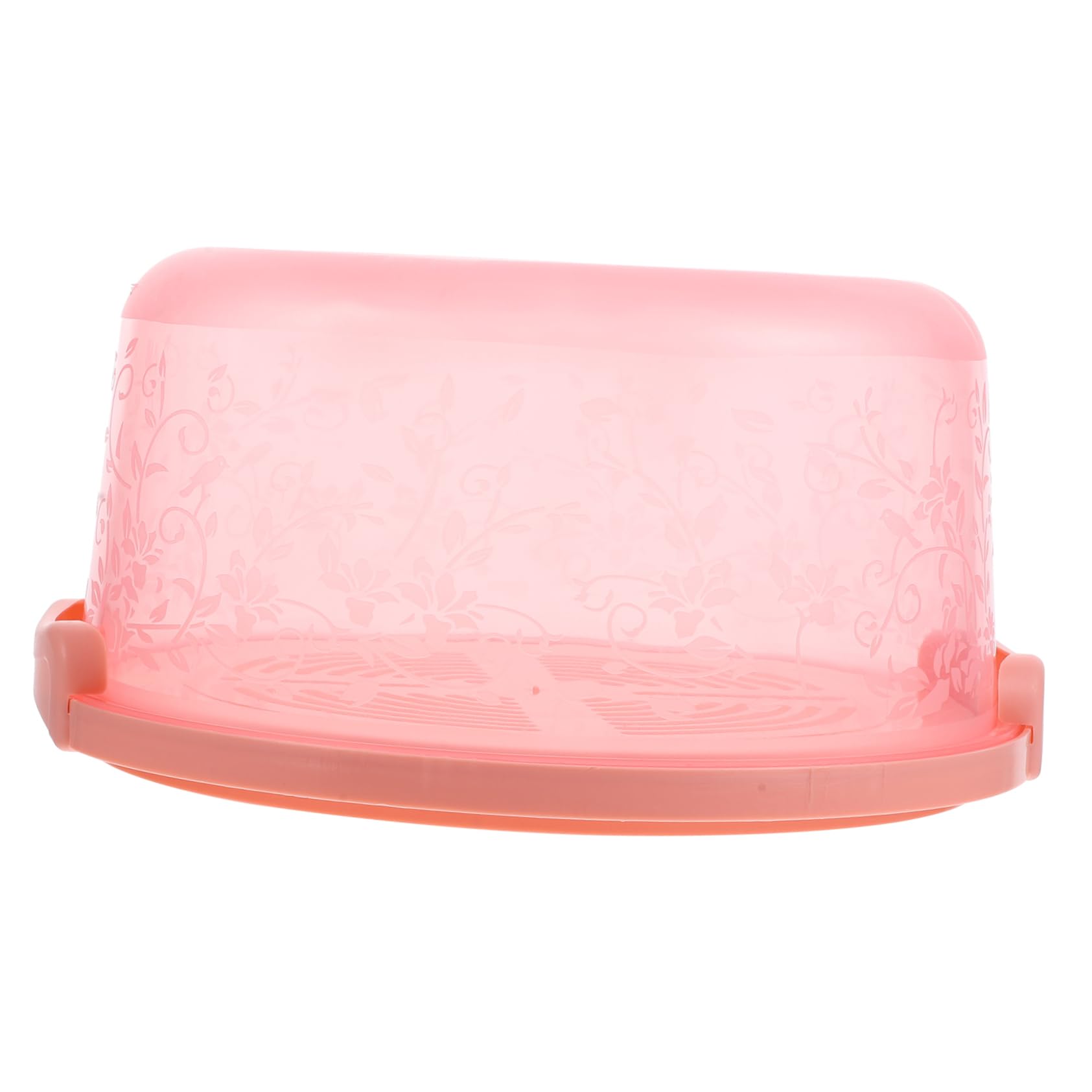 BEBEMOKO 1pc Transparent Cake Carrier Portable Plastic Cake Box for Baking Showers and Birthday Parties Elegant Design Environmental