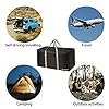 ZALALAS Travel Duffle Bag, 96L Extra Large Lightweight Holdall Bag, Foldable Duffel Bag for Men Women, Black #5