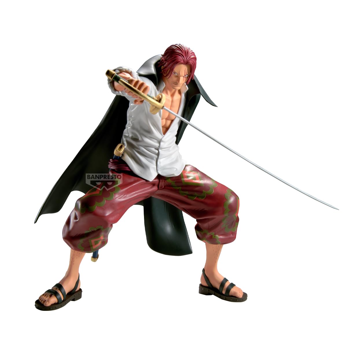 Banpresto One Piece Grandista Shanks Figure | 23cm PVC Statue | Official Banpresto Collectible | Iconic Red‑Haired Pirate Pose | Non‑Articulated Anime Display Figure